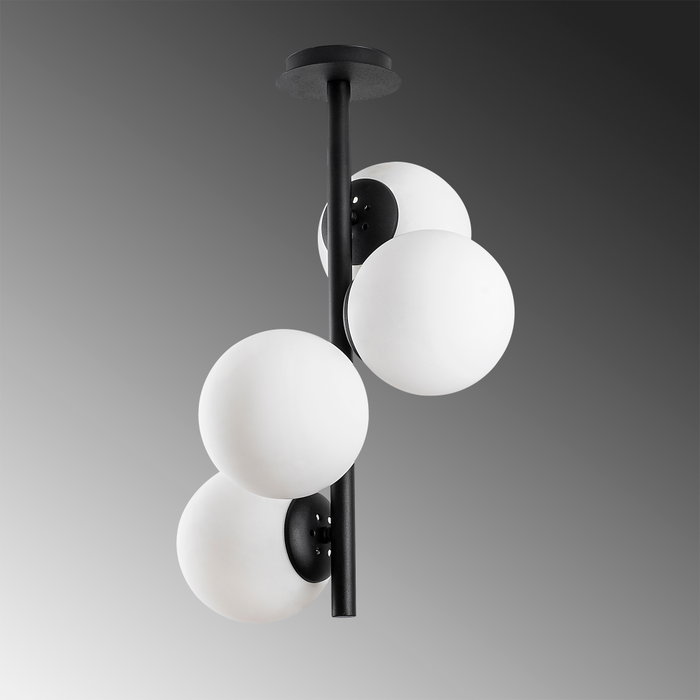Opviq Lámpara de araña industrial Faze-NT-139 en Negro Opviq Lámpara de araña industrial Faze-NT-139 en Negro